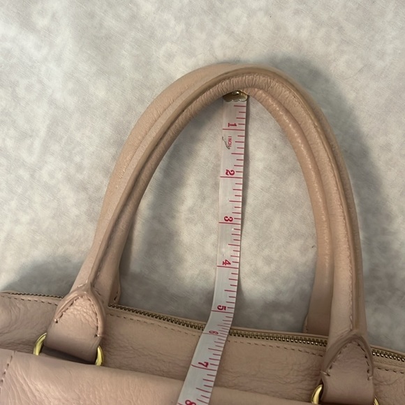Raoul Top Handle Blush Pink Leather Handbag - Picture 12 of 15
